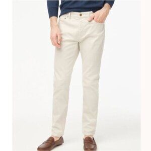 NWT J.Crew Factory Sz 35x32 Slim-Fit Garment-Dyed Five-Pocket Jean Stone BK228